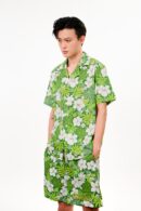 All-over Print Comfort Short-Sleeve Hawaiian Shirt – Tropical Lightweight Casual Wear
