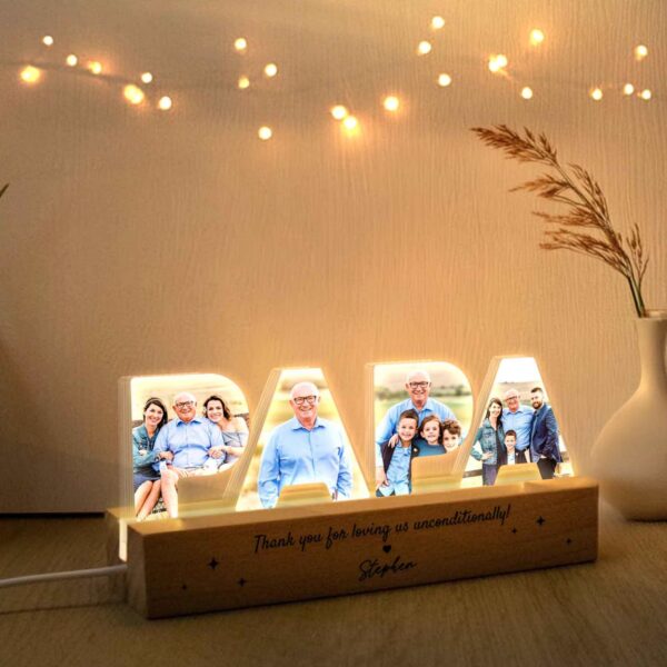 Acrylic Name Night Light (Printed base)